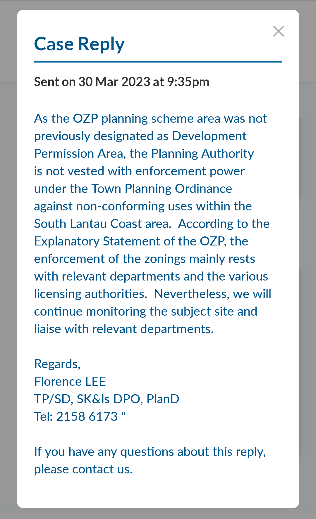 South Lantau Coast Outline Zoning Plan Loophole